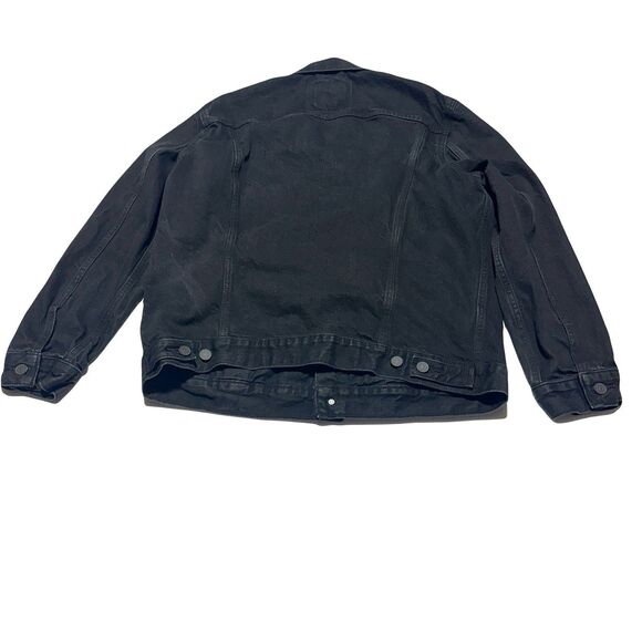 Apple WWDC 2017 WWDC17 Levi's Women's Black Denim Trucker Jacket Size XL - Picture 5 of 12